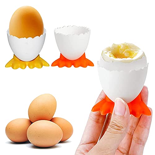 Eierdopje Gekookte 6 Stuks Eierdopjes Set Eierdopjes Stapelen Eierdopjes Plastic Eierdopjes Stapelbaar Eieren Houder Voor De Kook Vorm Eierhouder Set Tafeldecoratie Voor Ontbijteieren - Image 5