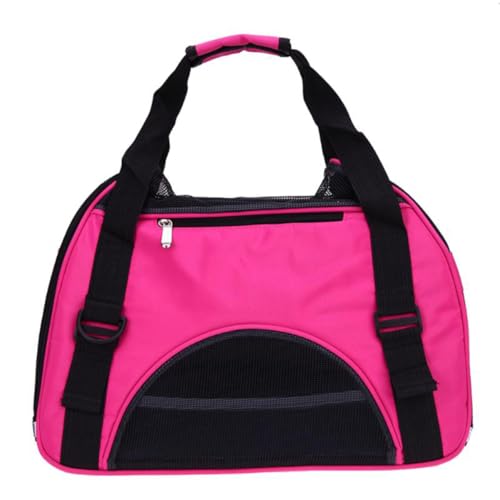 HANABASS Pet Carrier Bag for Dogs Cats Soft Sided Travel Handbag with Safety Zippers Comfortable Mesh Design for S Green