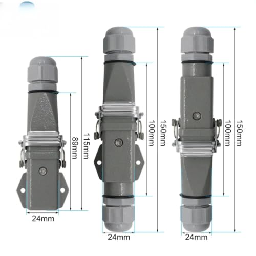 Conector rectangular HDC-HA de 4 pines para una conexión segura a 250V 8