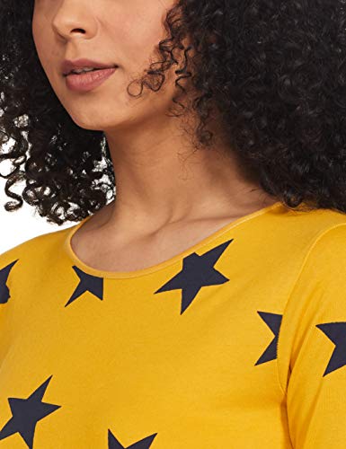 Image of A.T.U.N. (ALL THINGS UBER NICE) Womens Printed Cotton Relaxed Fit Sleepwear Clothing Set | Tees with Pyjama Set