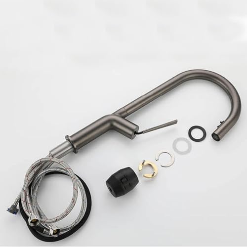 Robinet de cuisine extensible Cromo-A à arc haut pour évier monotrou