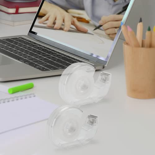 JEFURE 24 Pack Transparent Tape with Dispenser, 0.7In x 1000In Clear Tapes and Refillable Dispensers, Office Tape Rolls with Dispenser Bulk for Craft Jobs, Gift Wrapping, Repairing, Home and School - Thumbnail 5