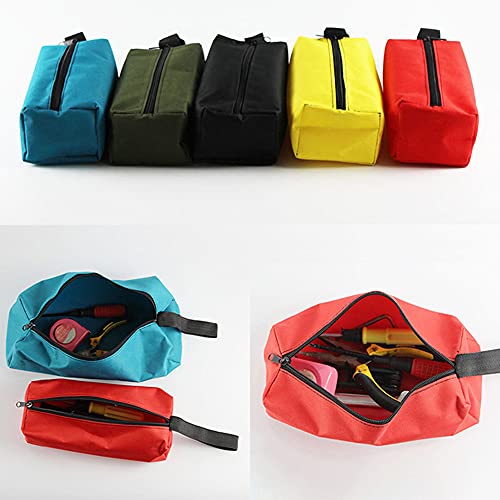 Maizoon Tool Bags 5 Pieces Set,Waterproof Oxford Canvas Zipper Storage Case,Multi-purpose Hardware Screws Nails Drill Bit Metal Parts Repair Organizer Pouch,UH04 - Image 2