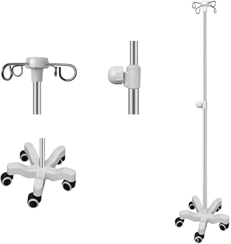 KryZaro �_�H�X�^���h �z�[���P�A�p�������ߎ��i90�`200cm�j 5 �L���X�^�[�t���ړ��\ �t�b�N 4 �E�ו��u����t�� ABS �z�C�[�� 118×35×13cm�i���۔����[�j