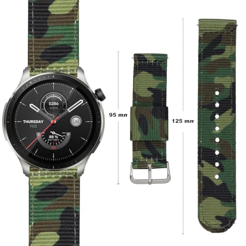 ESTUYOYA Watch Band 22mm Camo Compatible with Amazfit Bip 5/Balance/GTR 4/GTR 3 Pro/GTR 3/GTR 2/GTR/GTR 47mm/Stratos 3 - Image 4