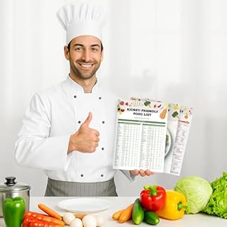 Set of 3 Kidney Friendly Food Charts & Food Lists – Kidney Health Renal Diet Meal Plan, Kidney Disease Food Chart, Low Sodium & Low Potassium Food List, Phosphorus Guide, CKD Recipes & Oxalate Reference