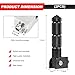 NYTKL 2 PCS Motorcycle Foldable Foot Pegs, 90 Degree Fixed CNC Aluminum Folding Passenger Footrest Pedal, Anti-Skid Folded Rear Footpeg Supports for Electric Motor Bicycle ATV (Black)