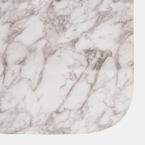 OHS White Marble Table Cloth Wipe Clean Rectangular, Christmas Tablecloths Wipeable Water Resistant Tablecloth Dining Table Cover for Kitchen Outdoor Birthday, 132 x 178cm - Image 4