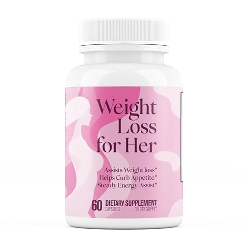 GLP-1 Weight Loss for Her | Supports Healthy Pathways Associated with GLP-1 Activity - Promotes Weight Loss for Women Helps Appetite Control & Promotes Energy - 3rd Party Tested Supplement - 60 Pills