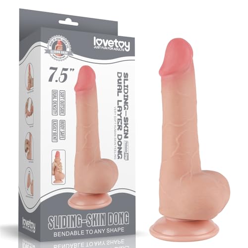 Lovetoy Skin Sliding Godemiché Nude Ø 3,6 x 19,5 cm