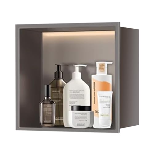 TPDRKOWJX Shower Niche，Shower Niche, Stainless Steel Recessed Black 70-90x28x12.5cm(70x28x12.5cm)(70x28x12.5cm)