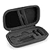 Linkidea Hard Shell Travel Case with Shaving Kit Storage for Short/Long Handled Razor Blades and Attachments - Compatible with Double Edge Safety Razors