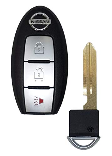 3 Button 2015 Nissan Murano Pathfinder Proximity Smart Keyless Remote Includes Uncut Key and New Duracell Battery