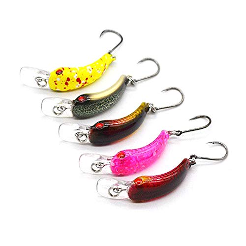 Amazon.co.jp: マイクロクランクベイト 5色 セット レッドアイ