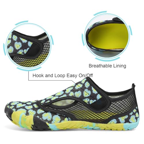 Image of L-RUN Barefoot Water Shoes Women Mens Aqua Sock Athletic Hiking Water Sports Shoes for Swim Beach Pool Sand Diving Walking