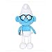 Smurfs Brainy Smurf, Stuffed Animals Plush Toy for Kids Room Decoration 15"
