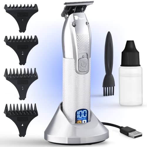 Fagaci Cordless Trimmers for Barbers - Turbo Power with Precise Cutting, Hair Liners for Men Clippers, T-Blade Trimmer for Men, Professional Zero Gapped Hair Trimmer for Men, T-Outliner Barber Trimmer