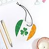 Irish Flag with Shamrock 3 PCS Car Air Freshener Hanging Aromatherapy Tablets Automotive Ornament for Auto Room Bathroom Bedside Love form #3