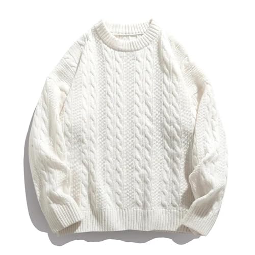 Men’S Wool Blend Plush Lined Thick Pullover Sweater Casual Geometric Pattern Long Sleeve Knit Jumper Tops2