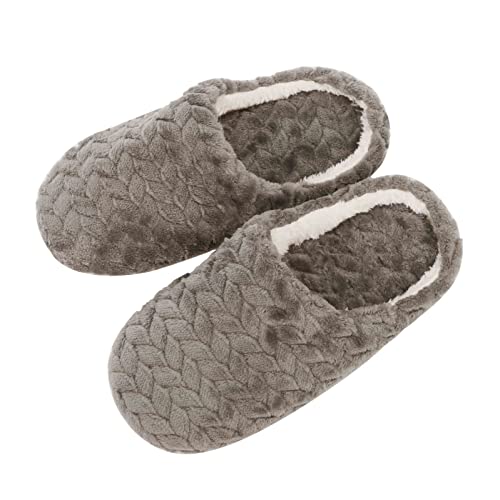 Slippers for Women House Shoes Fuzzy Memory Foam Comfortable Bedroom Shoes Winter Warm Soft Slip On Indoor Slippers Women's Non-Slip Fluffy Fleece Slipper Cozy Plush Home Slides