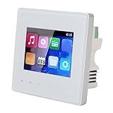 XUMIUZIY Wall Mount Music Amplifier, Smart Bluetooth Wall Amplifier with 2.8in HD Touch Screen, FM Radio, Timer Function, Multi Format Support for Ceiling Speaker