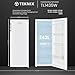 Teknix TL1435W 143cm Freestanding Tall Larder Fridge - 242 Litre Capacity - 5 Adjustable Shelves - Reversible Door - White Stainless Steel, H143.0 x W55.0 x D56.0 (cm)