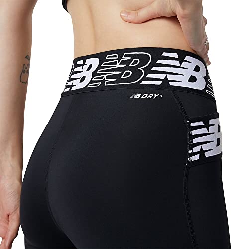 New Balance Women's Relentless Fitted Short, Black, Large #TOP3