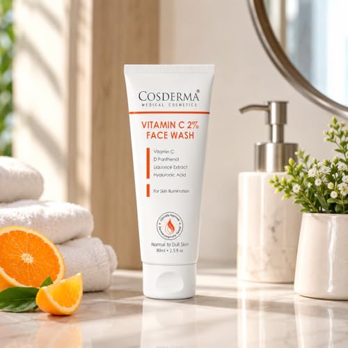 Image of Vitamin C 2% Face Wash with Licorice & Hyaluronic Acid | Brightening Daily Cleanser 80ml