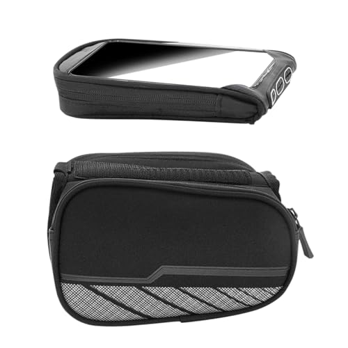 Support téléphone vélo guidon HANABASS avec sacoche de tube étanche