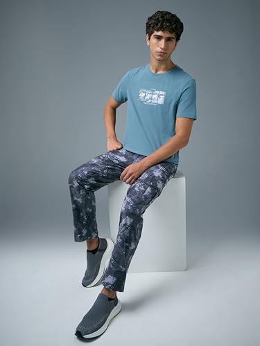 Image of TECHNOSPORT Men's Polyester Stretchable Cargo Pants with UPF50+, Quick Dry for Gym, Sports & Regular Use