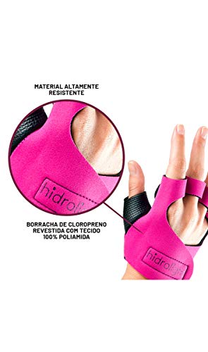 Luva de Neoprene Rosa Pink - Tamanho M, Hidrolight