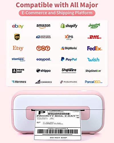 Phomemo 4X6 Thermal Label Printer For Shipping Labels - Thermal Label Maker Work With Windows,Mac,Linux&Chrome Os, Thermal Label Printers For Amazon, Tiktok, Ebay, Shopify, Etsy, Ups, Usps, Fedex, Dhl #TOP2