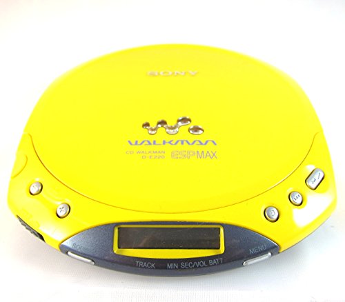 Sony D-E220 Portable CD Player Walkman Yellow with ESP MAX