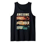 Photo Gallery awesome since november 1950 vintage retro birthday canotta Photo Gallery awesome since november 1950 vintage retro birthday canotta