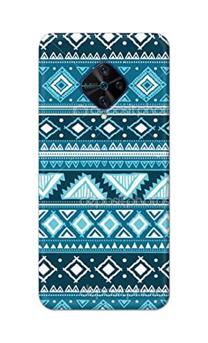 Image of PRINTFIDAA Coloured Tribal Pattern Hard Back Cover for Vivo S1 Pro Back Cover -(P6) KAT1008