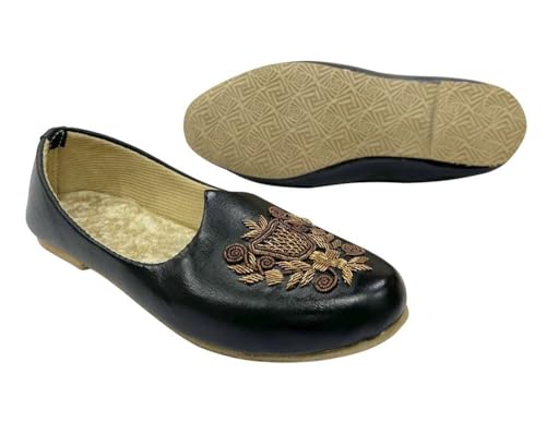 Image of Designer Punjabi Mojari Juttis for Boys, Little, Big Kid, Shoes for Boys (Toddler) Sherwani Shoes Designer Kurta Shoes, Mojaris