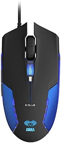 E-BLUE Cobra II 1600 DPI Ergonomic Gaming LED Mouse with Bigger Scroll Wheel (EMS151BL)