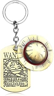 Antsparty Keychain Cartoon Anime One Piece Key Chain Cosplay, Unisex Straw Hat Necklace Pendant Keychain Keyring Alloy Keychain Christmas Birthday Valentines Gifts for Anime Fans And Cosplay Lovers