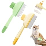 SZZETK 2 Pièces Brosse Pour Chats Chien, Peigne Autonettoyant pour Chat et Chien, SmartBr...