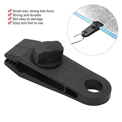 Tarpclips, duurzaam Gemakkelijk te dragen buitententklem met spiraalgesp voor zwembadluifelafdekking voor kamperen - Image 4