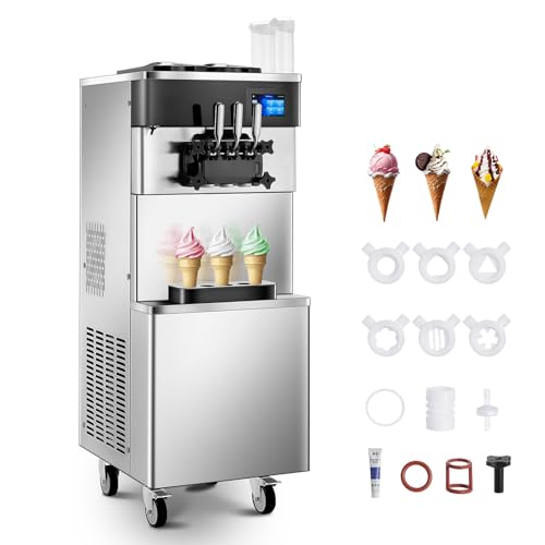 5.8-7.9 Gal/h 3-Flavor Soft Serve Machine