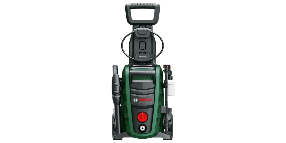 Bosch UniversalAquatak 130 yüksek basınçlı temizleyici (3'ü 1 arada başlık, köpük başlığı, şeffaf su filtresi, 6 m hortum, 5 m kablo, 1700 Watt, basınç: 130 bar, maks. Basma miktarı: 380 l/sa)