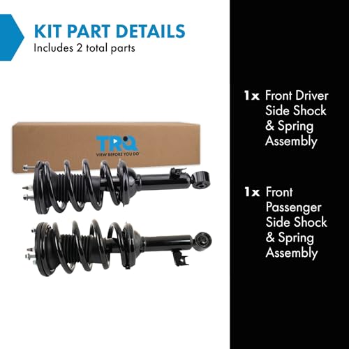 Image of TRQ Shock & Spring Assembly Set Compatible with 2005-2015 Toyota Tacoma