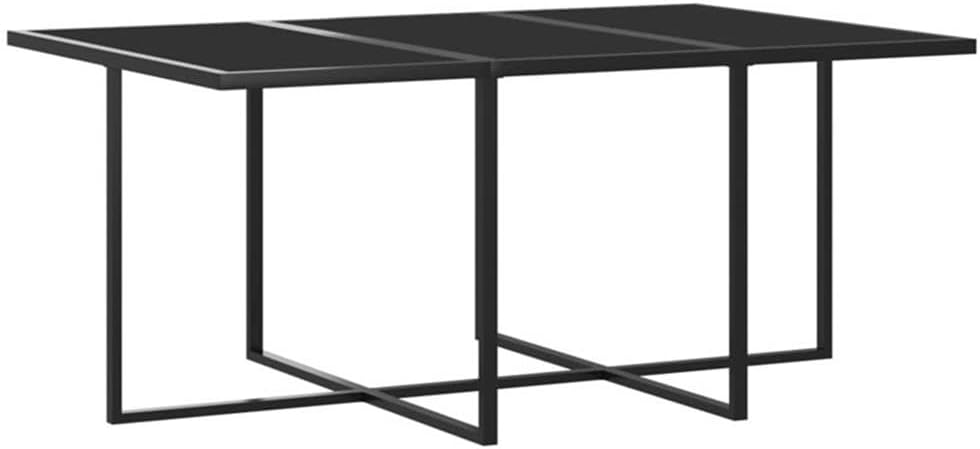 BOWERY HILL Contemporary Poly Rattan 11-Piece Patio Dining Set, Gray Matte Finish, Seats 10, Weatherproof PE Rattan and Steel Frame, Glass Top Table, Perfect for Garden, Terrace, Balcony Outdoor