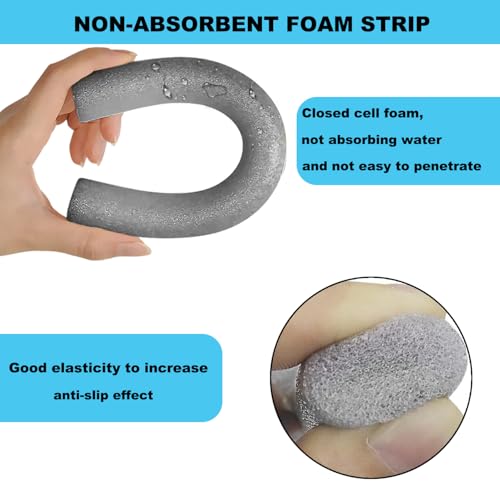 Pe Rundschnur Ø8mm x 15m Fugenfüllprofil Hinterfüllschnur zur Hinterfüllung von Fugendichtstoffen Rundschnur Dichtung Füllschnur Schaumstoff (15M, 8mm)