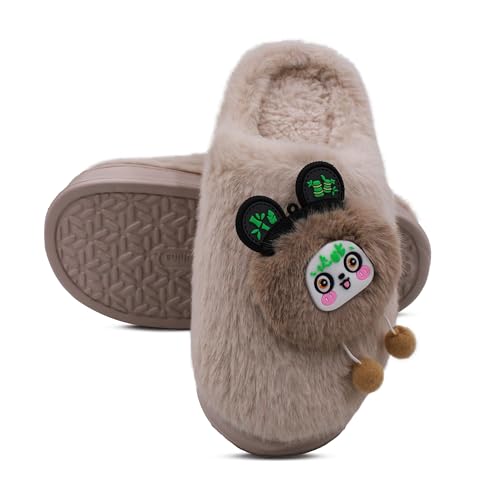 Image of VRITRAZ Soft Comfy Fur Indoor Outdoor Soft Bottom Fur | Anti Skid | Lightweight Winter Slipper, Warm House Chappal