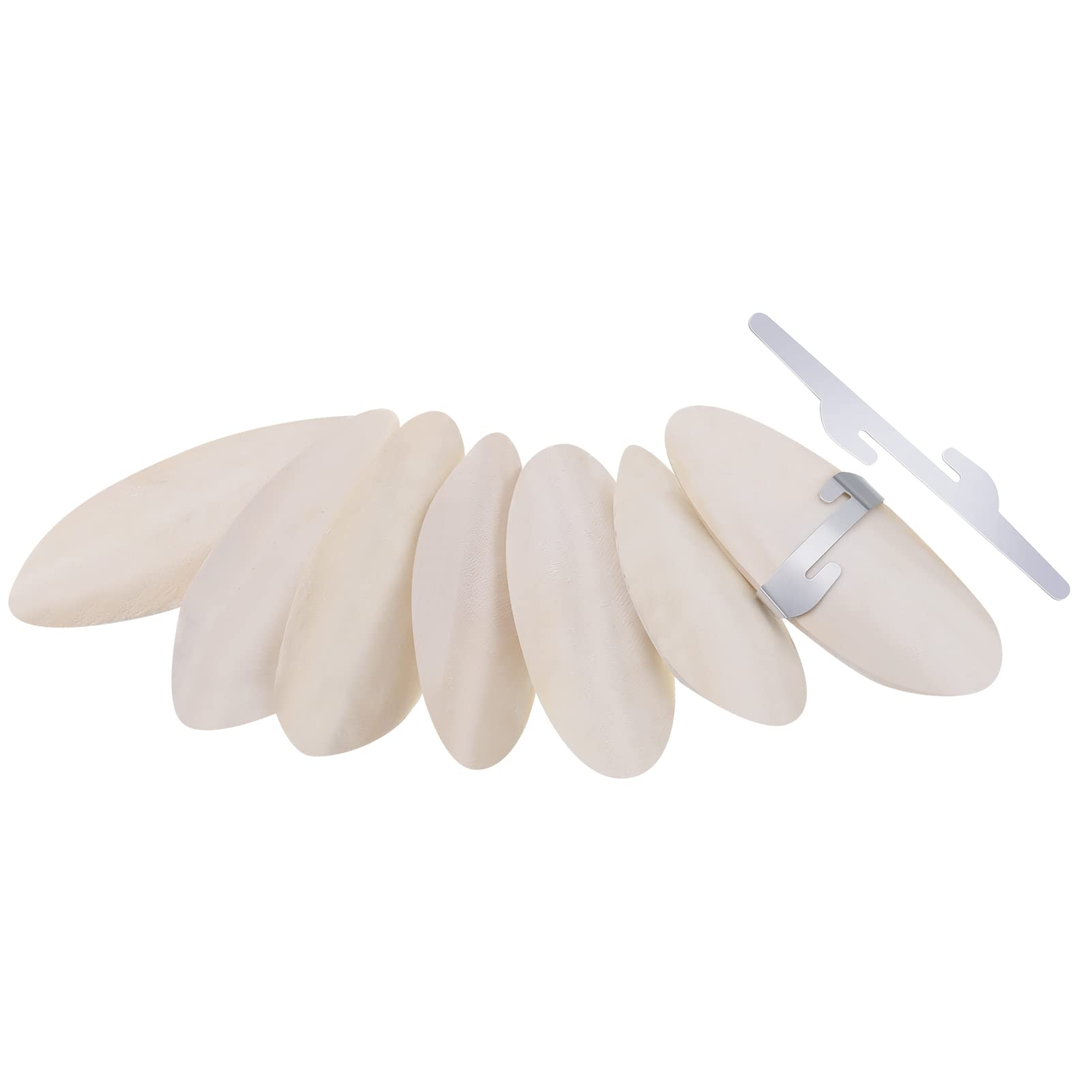 Popuppe 7 Pcs Cuddle Bone, Bird Cuttlebone Toys, Chewing Cuttlefish Bones, 7-9 cm Chewing Cuttlefish Bone for Pet Parakeets Budgies Turtles Tortoises