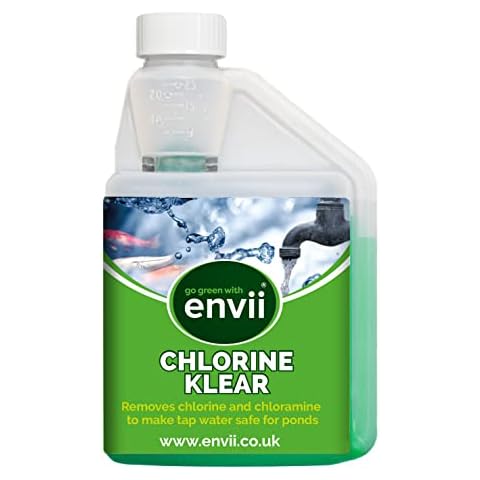 Envii Chlorine Klear - Gartenteich Chlor Entferner und Wasseraufbereiter für Teich Wasser und Aquarien 500ml Cover