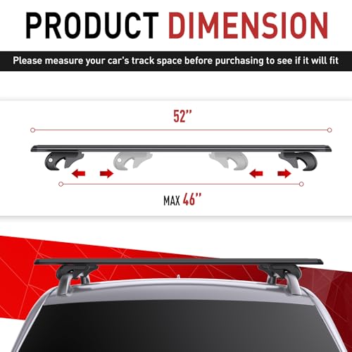 PacificCrest 52" Universal Roof Rack Cross Bars, 200lbs Raised Side Rails by PacificCrest - Used condition - Image 5