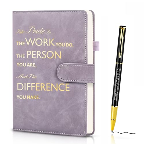 Leaving Gifts for Colleagues Women, A5 Inspirational PU Leat